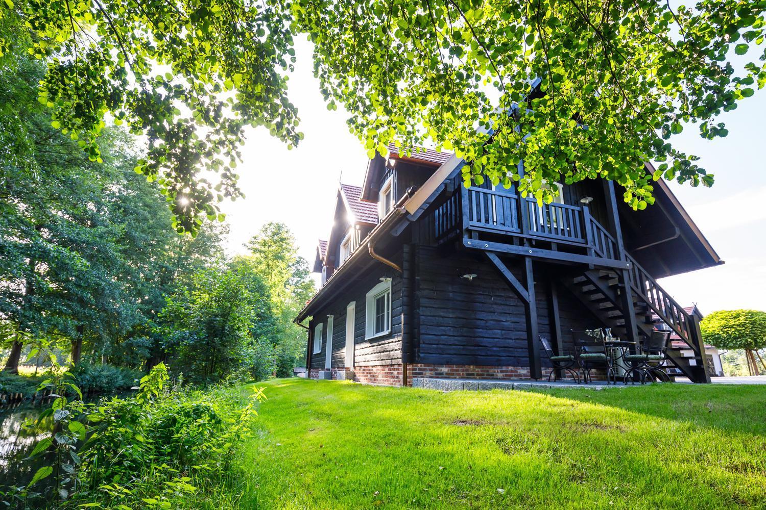 Spreewald Chalet Wohnung Spreeblick Kolonie  المظهر الخارجي الصورة